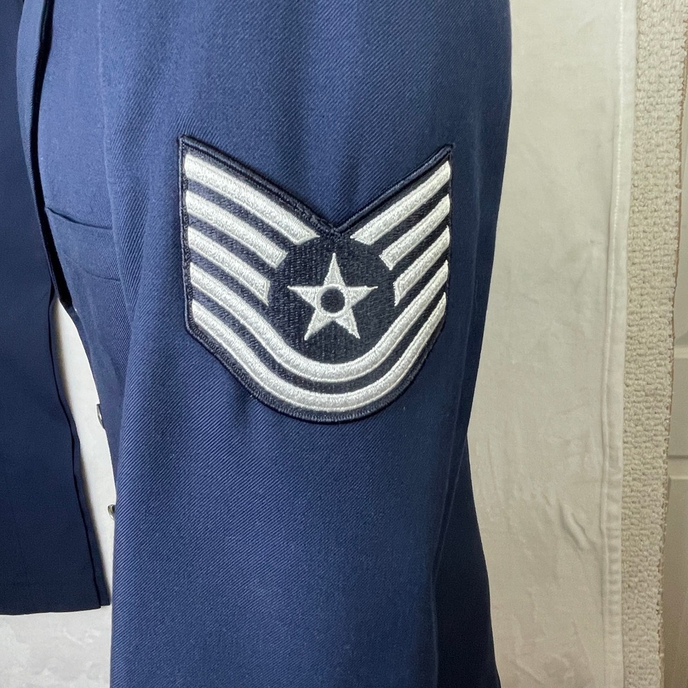 US Air Force Blue Dress Coat Uniform Suit Men's Jacket 40R, Pants 34R 3 Button